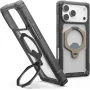UAG Urban Armor Gear Plasma XTE 360 MagSafe tugijalaga ümbris Apple iPhone 18 Pro Max/17 Pro Max jaoks - tuhk (hall)/titaan/läbipaistev 114572113136