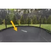 14ft LEAN SPORT PRO trampoliini mati - 96 V-rõngast, UV-kindel PP-võrk, must