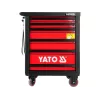 Yato YT-5530 7-sahtliga tööriistakäru terasest must/punane