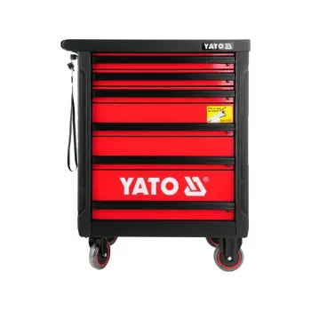 Yato YT-5530 7-sahtliga tööriistakäru terasest must/punane