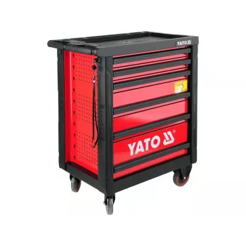 Yato YT-5530 7-sahtliga tööriistakäru terasest must/punane