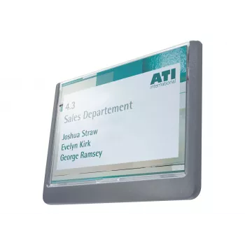 DURABLE Click Sign uksesilt 149x105,5 mm isekleepuv/kruvitav grafiit