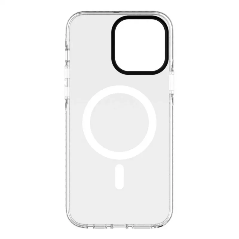 Evelatus Apple iPhone 15 Pro Max PC+TPU ümbris MagSafe'iga - läbipaistev lillemuster