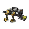 DEWALT 18V XR DCD800 DCF850 topeltkomplekt koos 2x 1,7Ah Powerstack akuga