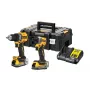 DEWALT 18V XR DCD800 DCF850 topeltkomplekt koos 2x 1,7Ah Powerstack akuga