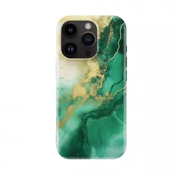 Evelatus Apple iPhone 16 Pro õhuke kest MagSafe'i ja kohandatud trükidisainiga roheline