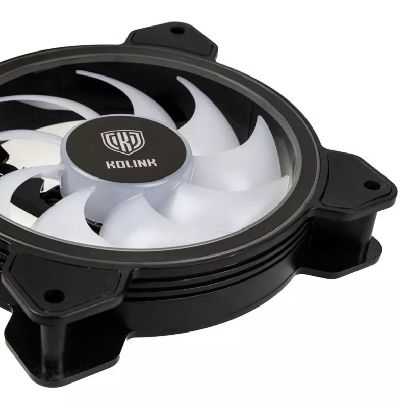 Kolink Umbra HDB ARGB LED PWM 120mm ventilaator - must/valge