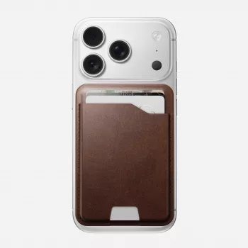 NOMAD Leather Mag rahakott - MagSafe ühilduv rahakott Apple Find My-ga, Horween nahk (Rustic Brown)