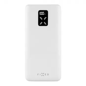 Fixed Zen 20 akupank 20000 mAh LCD-ekraani ja PD 20W väljundiga – valge FIXZEN-20-WH