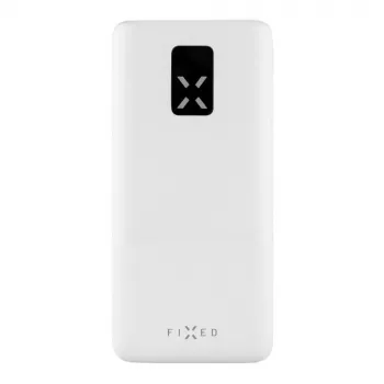 Fixed Zen 20 akupank 20000 mAh LCD-ekraani ja PD 20W väljundiga – valge FIXZEN-20-WH