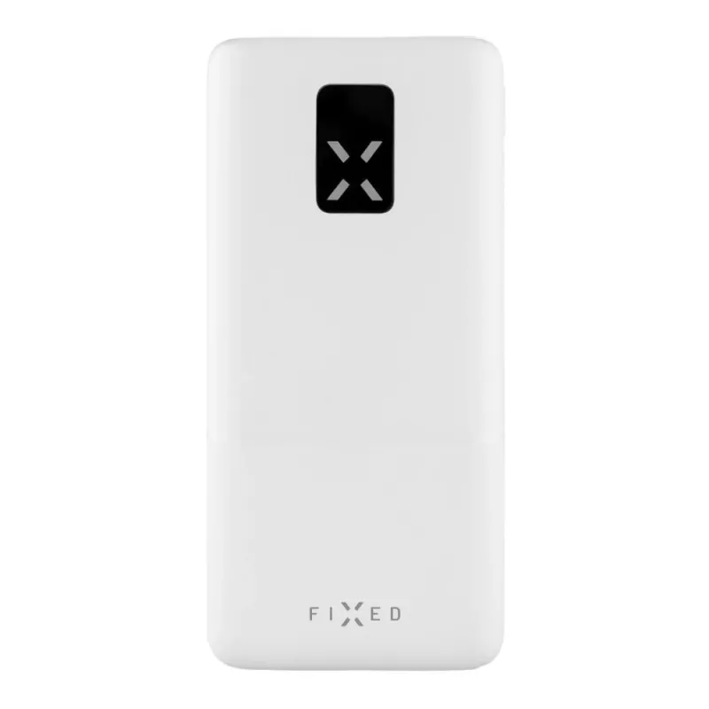 Fixed Zen 20 akupank 20000 mAh LCD-ekraani ja PD 20W väljundiga – valge FIXZEN-20-WH