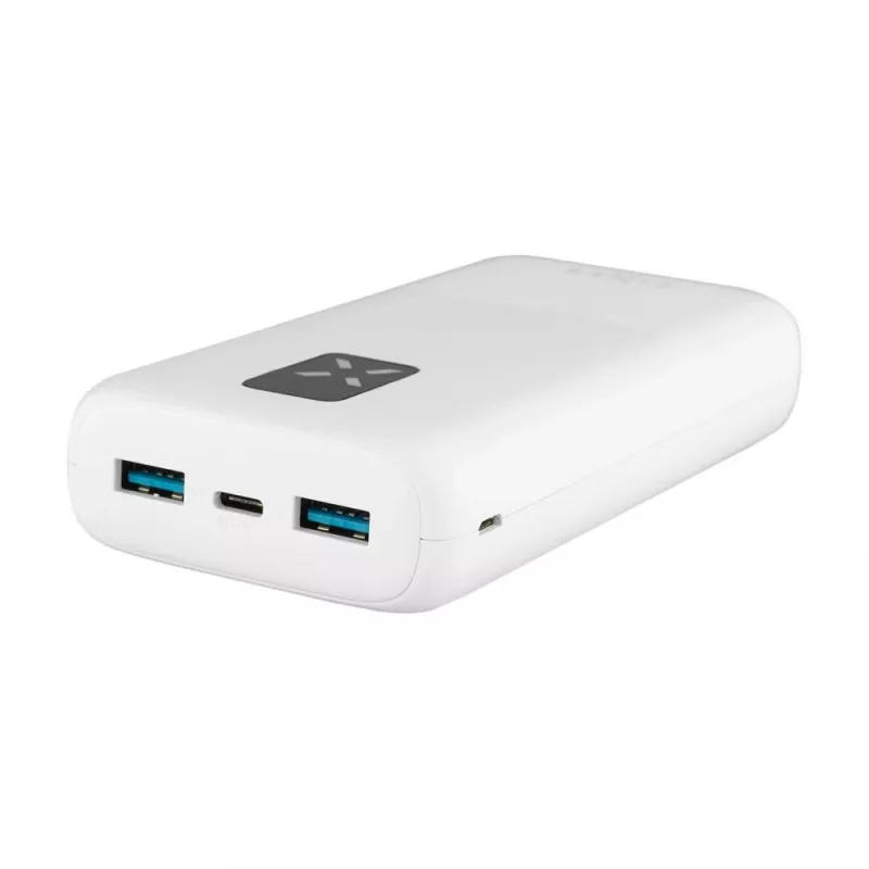Fixed Zen 20 akupank 20000 mAh LCD-ekraani ja PD 20W väljundiga – valge FIXZEN-20-WH
