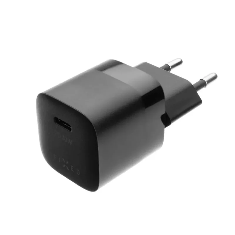 Fikseeritud mini seinatavalaadija USB-C väljundiga ja PD-toega, 30W - must FIXC30M-C-BK