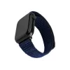 Fikseeritud sportlik rihm Apple Watch 42/44/45mm 160-210 mm tumesinine nailon