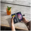 Fikseeritud Opus raamatukujuline ümbris Xiaomi Redmi Note 15 Pro 5G jaoks - nahk, must