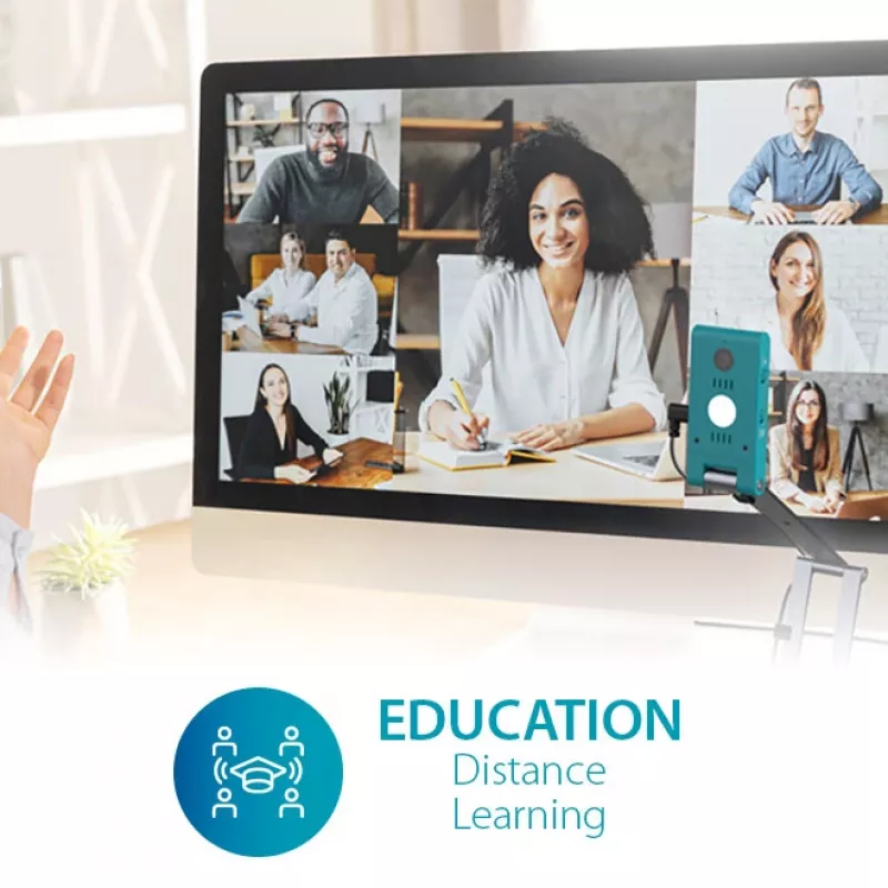 IRIScan Visualizer 7 Dyslexic - A3 lauaalune skanner, 13MP, USB, Arctic Blue/Silver