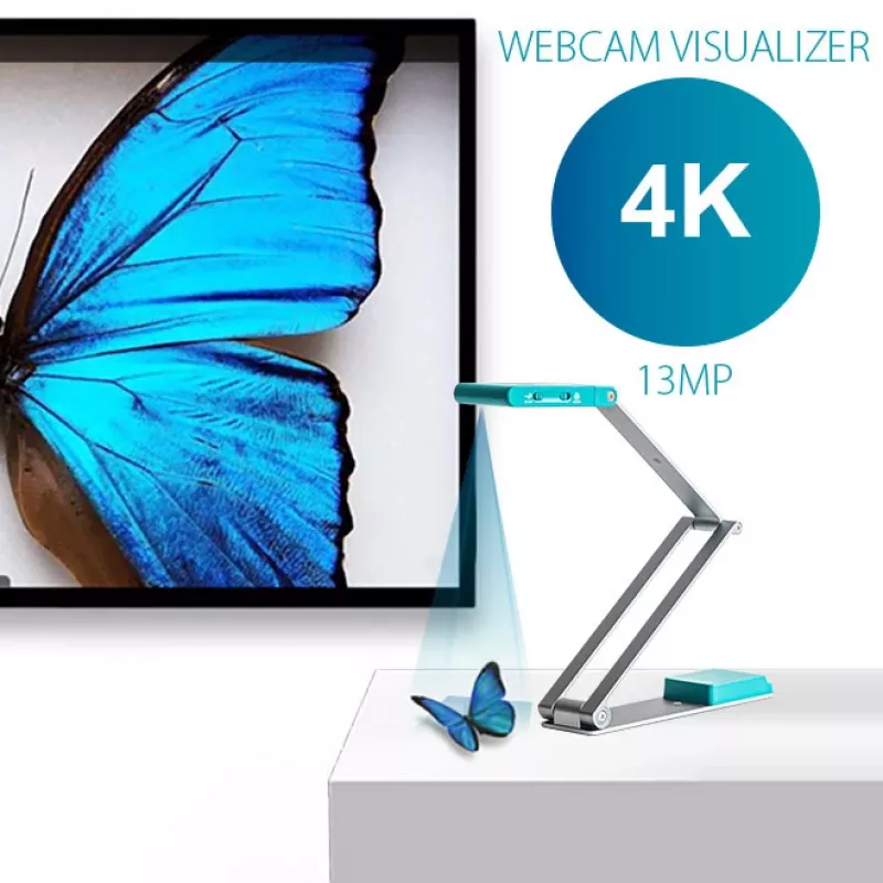 IRIScan Visualizer 7 Dyslexic - A3 lauaalune skanner, 13MP, USB, Arctic Blue/Silver