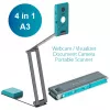 IRIScan Visualizer 7 Dyslexic - A3 lauaalune skanner, 13MP, USB, Arctic Blue/Silver