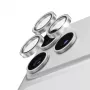 PanzerGlass Hoops keraamiline objektiivikaitse Glitter Silver iPhone 18 Pro / 18 Pro Max jaoks