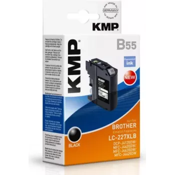 KMP B55 must tintiühilduv tindikassett Brother DCP-J4120DW, MFC-J4420DW, MFC-J4620DW, MFC-J4625DW, MFC-J5720DW jaoks 1531.4001