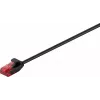 Goobay CAT 6 õhuke paigalduskaabel, U/UTP, must, 0,5 m 93713