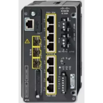 Cisco IE-3500-8P3S-E tööstuskommutaator, 8 Gigabit PoE+ ja 3 SFP, Network Essentials