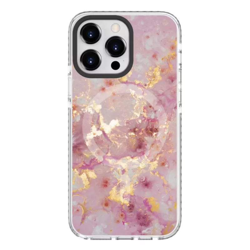 Evelatus Apple iPhone 15 Pro PC+TPU ümbris MagSafe'iga - marmorroosa