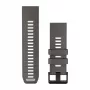 Garmin QuickFit 26 kellarihmad, Pebble Grey/Silver Grey silikoon [010-14510-00]