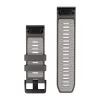 Garmin QuickFit 26 kellarihmad, Pebble Grey/Silver Grey silikoon [010-14510-00]