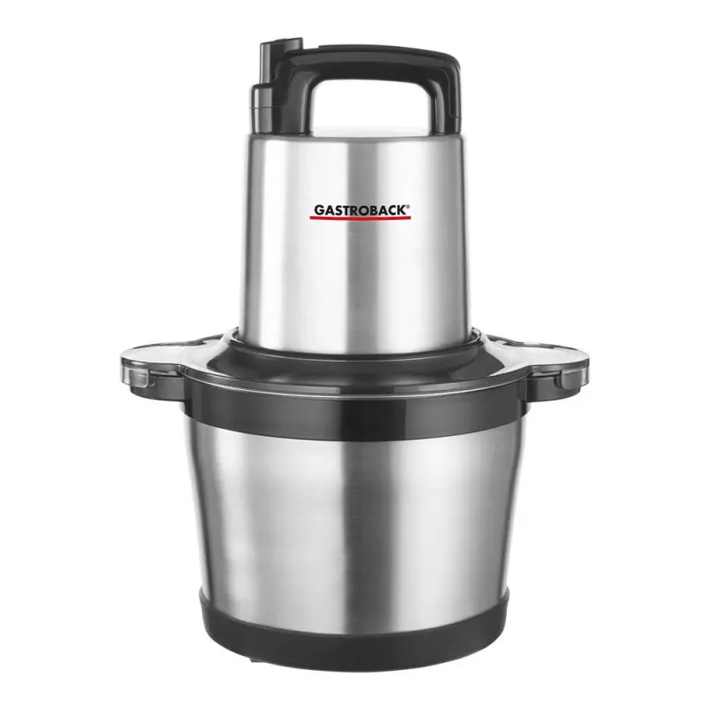 Gastroback 40966 Design Multi Chopper Professional 600 W 1,0 L klaasanum roostevaba teras