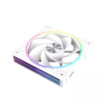 Zalman ZM-DF120R valge 120mm pööratud labadega Daisy Chain ARGB PWM ventilaator