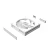 Zalman ZM-DF120R valge 120mm pööratud labadega Daisy Chain ARGB PWM ventilaator
