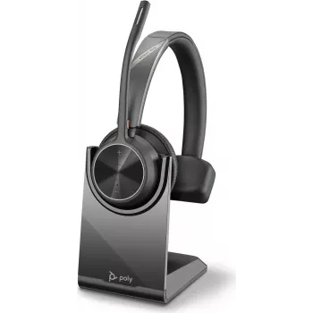 HP Poly Voyager 4300 UC Series 4310 juhtmevaba kõrvaklapp USB-C adapteri ja alusega, Zoom Certified 218474-01