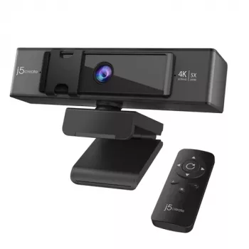 j5create JVCU435-N 4K Ultra HD veebikaamera 5x digitaalse suumiga ja kaugjuhtimispuldiga
