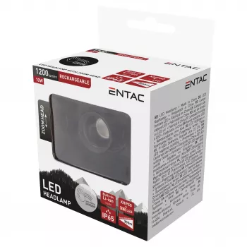 ENTAC EHL-ZH-10W-R suumiga pealamp koos laetava akuga 10W liikumisanduriga