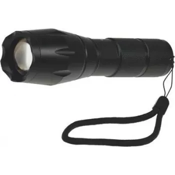 ChiliTec LED taskulamp Zoom 10W, 3x AAA, must 22106
