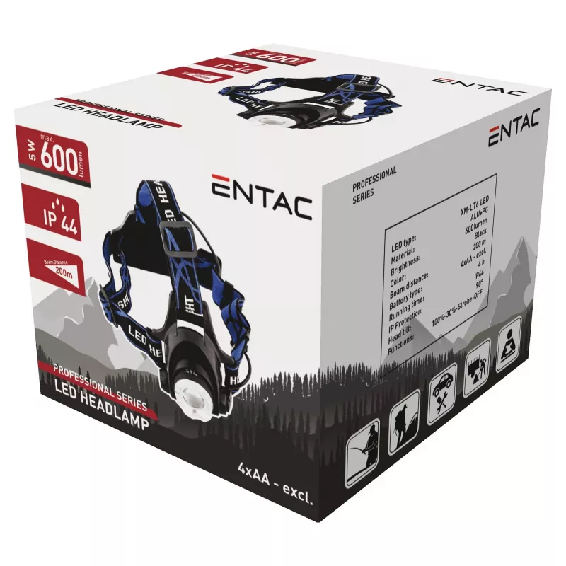 ENTAC Zoom 5W Alumiinium LED Taskulamp