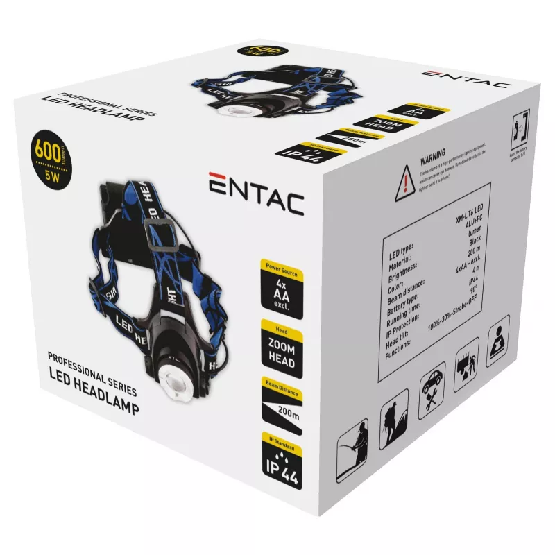 ENTAC Zoom 5W Alumiinium LED Taskulamp