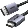 UGREEN HDMI to DisplayPort aktiivne konverterkaabel 4K 30Hz 3m must