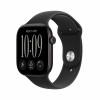 Apple Watch Series 12 GPS + Cellular 46 mm must alumiiniumkorpus musta spordirihmaga, M/L