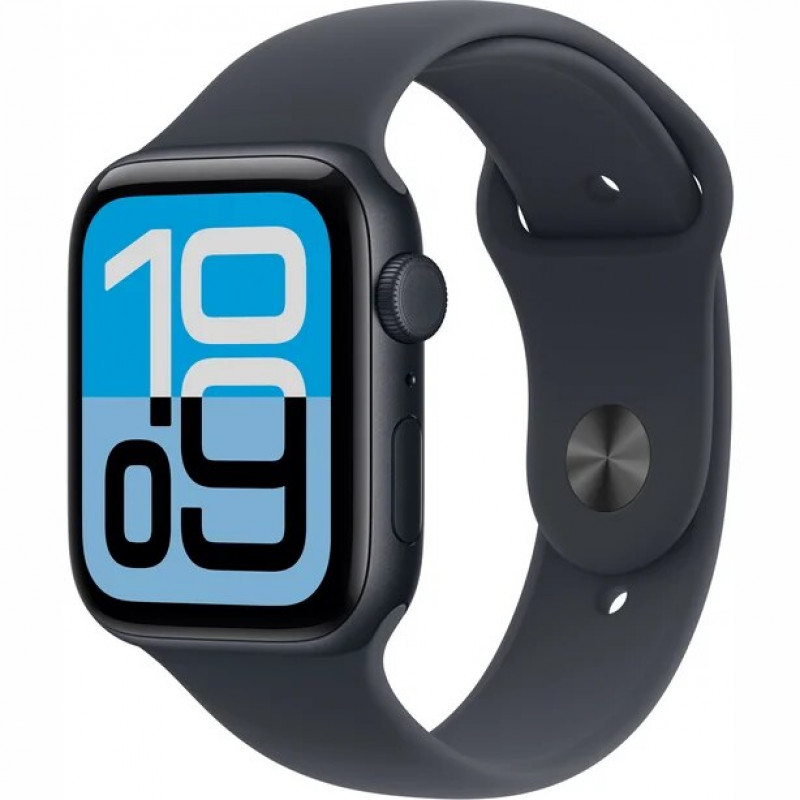 Apple Watch SE 3 GPS 40mm Midnight alumiiniumkorpus tumesinise spordirihmaga - S/M