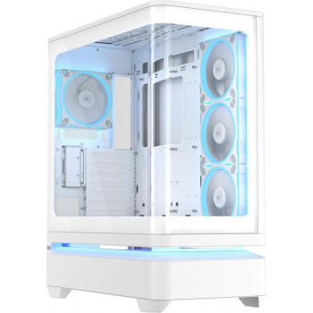 ASUS PRIME AP304 TG ARGB Valge ATX Mid Tower arvutikorpus
