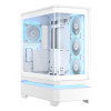 ASUS PRIME AP304 TG ARGB Valge ATX Mid Tower arvutikorpus
