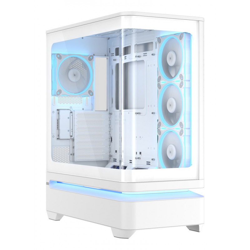 ASUS PRIME AP304 TG ARGB Valge ATX Mid Tower arvutikorpus
