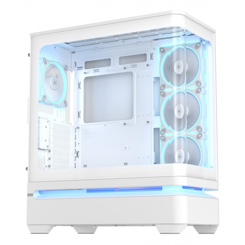 ASUS PRIME AP304 TG ARGB Valge ATX Mid Tower arvutikorpus