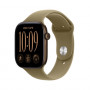 Apple Watch Series 12 GPS + Cellular 42mm tumepronksi värvi alumiiniumkorpus oliivrohelise spordirihmaga - S/M