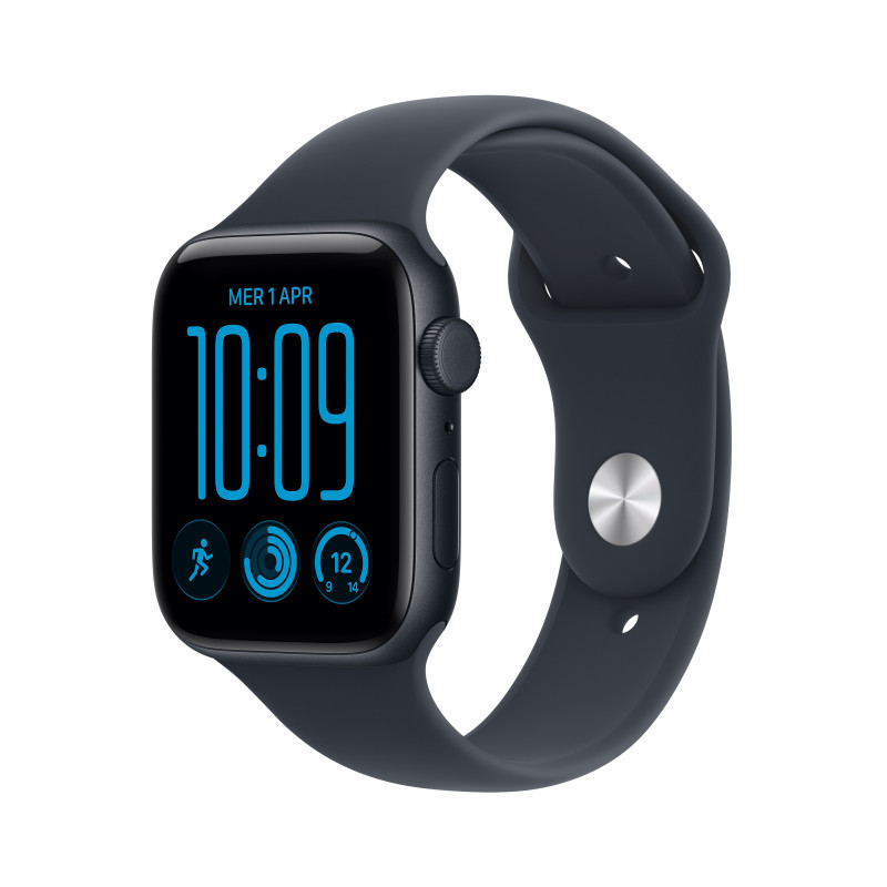 Apple Watch SE 3 GPS + Cellular 44 mm Midnight alumiiniumkorpus sinise spordirihmaga, M/L