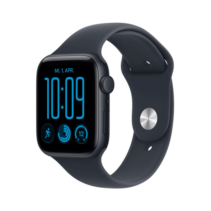 Apple Watch SE 3 GPS 44 mm Midnight alumiiniumkorpus sinise spordirihmaga, M/L