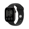 Apple Watch Series 12 GPS 46 mm must alumiiniumkorpus musta spordirihmaga, S/M