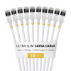 StarTech õhuke Cat6a U/FTP patch-kaabel RJ45, 0,3 m, 10-pakk